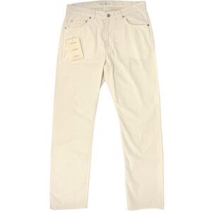 NWT Our Legacy Men's Second Cut Eggshell Smile Grid Corduroy Pants 34x32